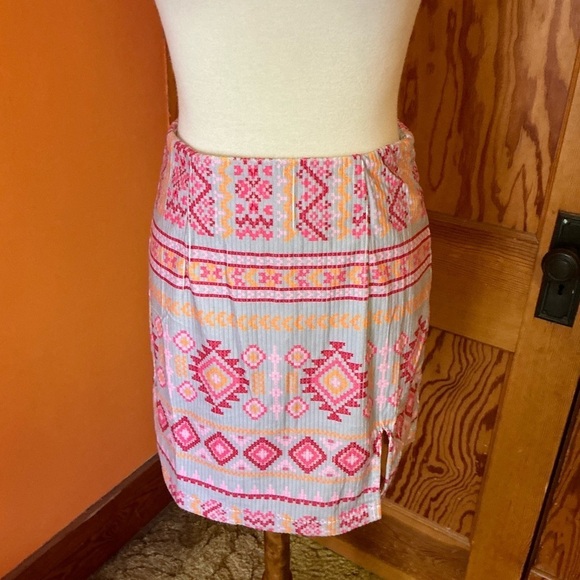 Savannah Jane NWT Bright Southwest Mini Skirt - Picture 8 of 10